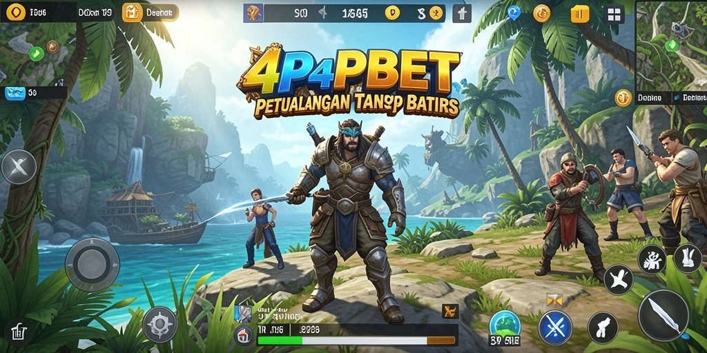Screenshot gameplay 4P4PBET menampilkan petualangan seru di dunia terbuka.