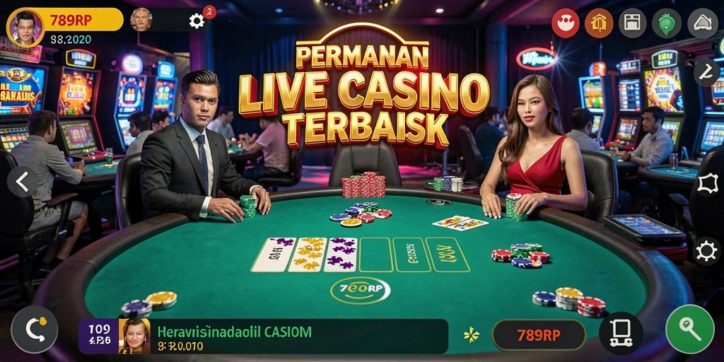 Gameplay Live Casino yang mendebarkan dan interaktif di 789RP.