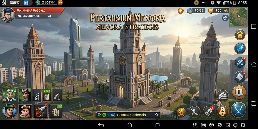 Tampilan gameplay Tower Defense yang menantang dan menarik.