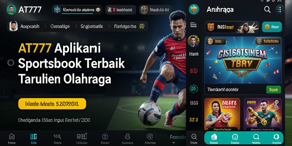 Screenshot AT777 menampilkan tampilan menarik dan antarmuka pengguna saat taruhan olahraga.