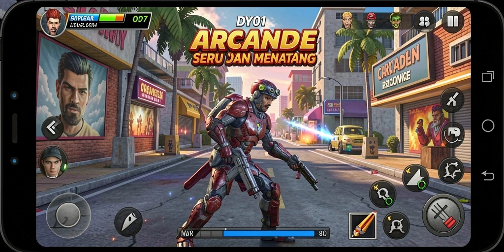 Tampilan gameplay DY01 yang seru dan penuh aksi.