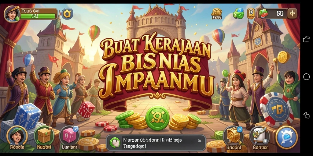 Tampilan gameplay F32 menampilkan pengelolaan bisnis yang seru dan interaktif.