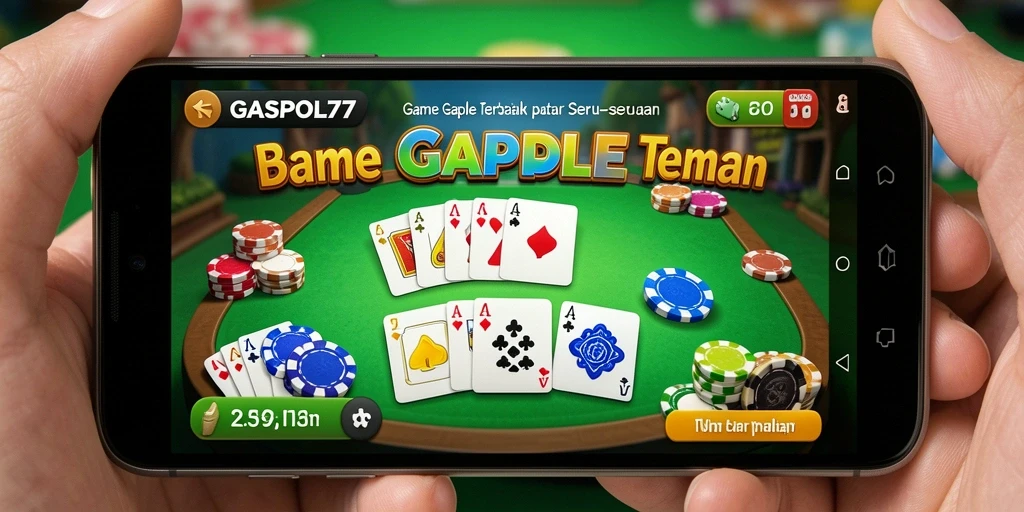 Screenshot GASPOL77 menampilkan momen seru saat bermain Gaple.