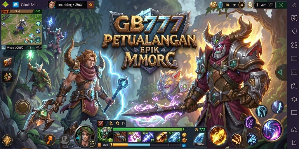 Tampilan gameplay GB777 yang epik dan menantang.