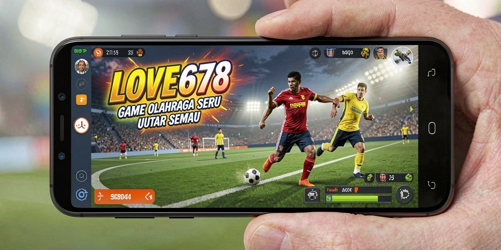 Tampilan gameplay <strong>LOVE678</strong> yang mendebarkan dengan aksi olahraga intens.