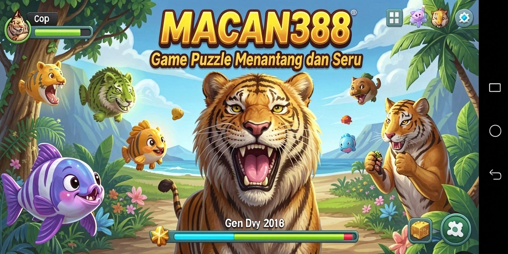 Tampilan gameplay Puzzle yang menantang dari MACAN388.