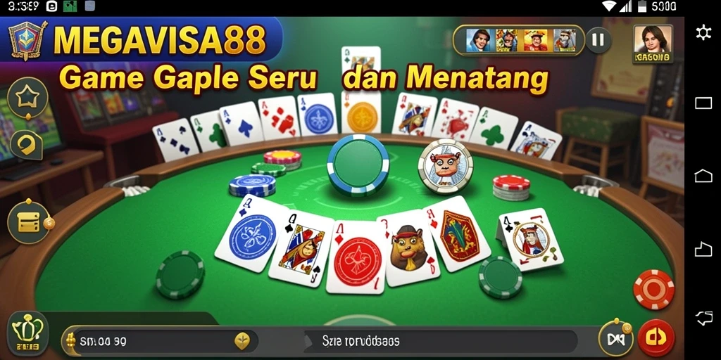 Tampilan gameplay seru dari aplikasi MEGAVISA88 yang menarik.