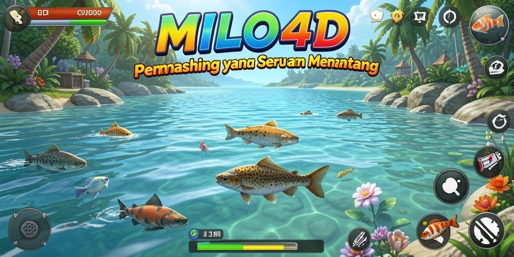 Screenshot utama MILO4D menampilkan pengalaman memancing yang mendebarkan.