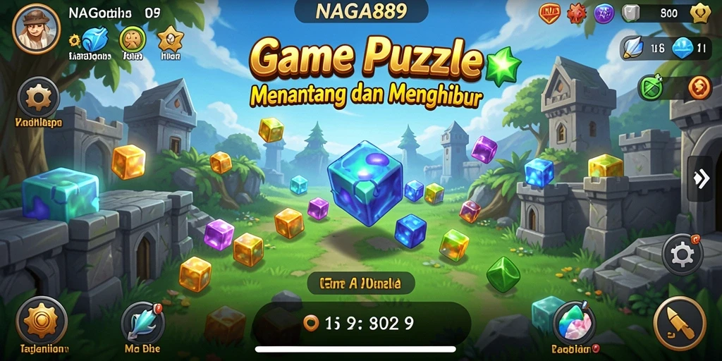 Tampilan gameplay NAGA889 dengan tantangan Puzzle yang menarik.