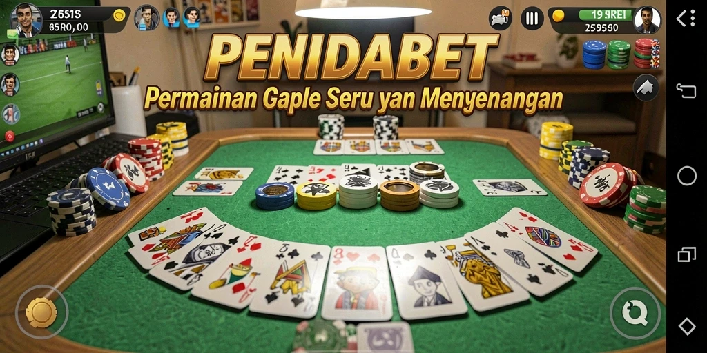 Tampilan gameplay PENIDABET yang menarik dengan suasana Gaple.