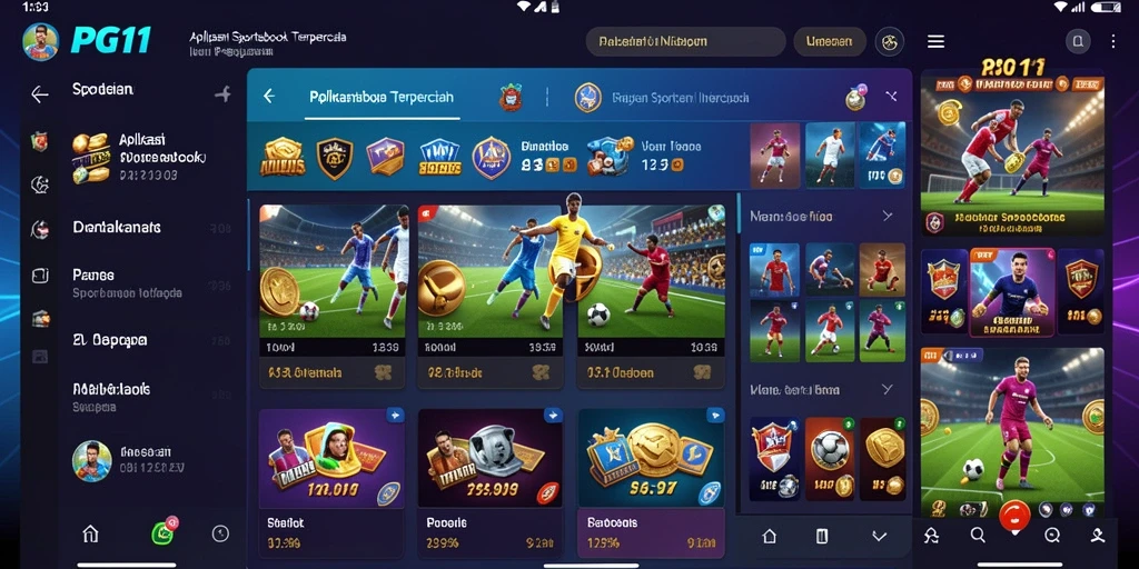 Tampilan gameplay PG11 yang menarik dan interaktif untuk taruhan Sportsbook.