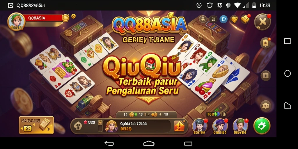 Tangkapan layar gameplay QiuQiu yang seru di QQ88ASIA.