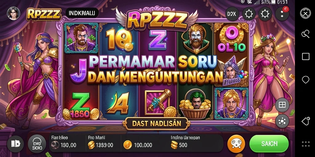 Screenshot gameplay RPZZZ yang menampilkan putaran slot yang seru.