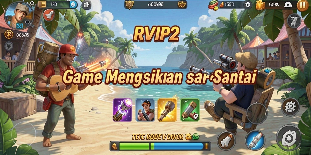 Tampilan screenshot utama RVIP2 menampilkan gameplay idle yang menawan.