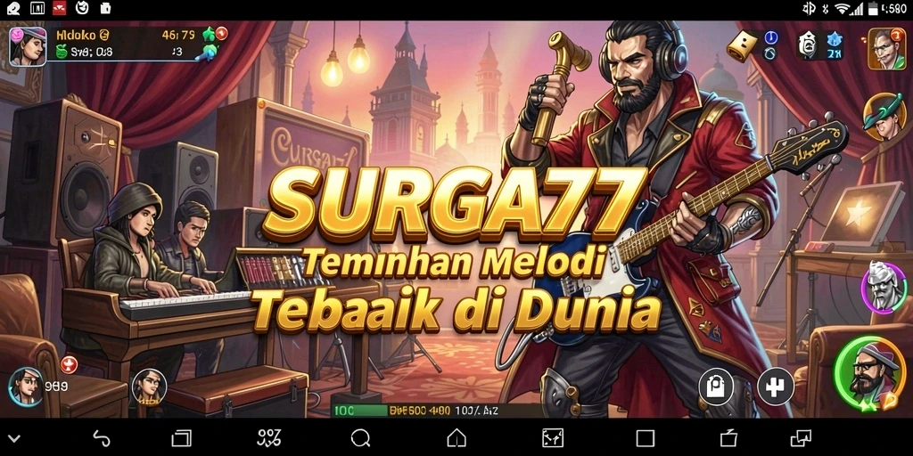 Tampilan gameplay <strong>SURGA77</strong> yang seru dan interaktif dengan berbagai lagu.