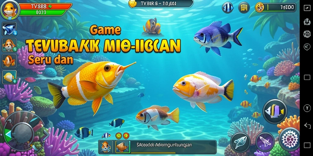 Tampilan gameplay Tembak Ikan yang seru dan menantang di TV888.