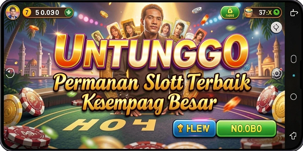 Screenshot UNTUNGGO menampilkan gameplay slot yang menegangkan.
